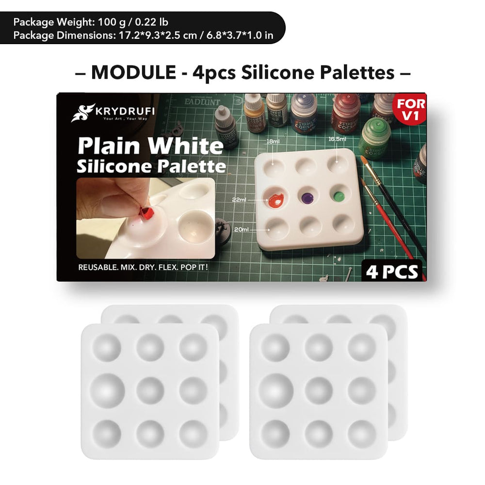 MODULE — 4pcs Silicone Palettes #miniature painting kit#